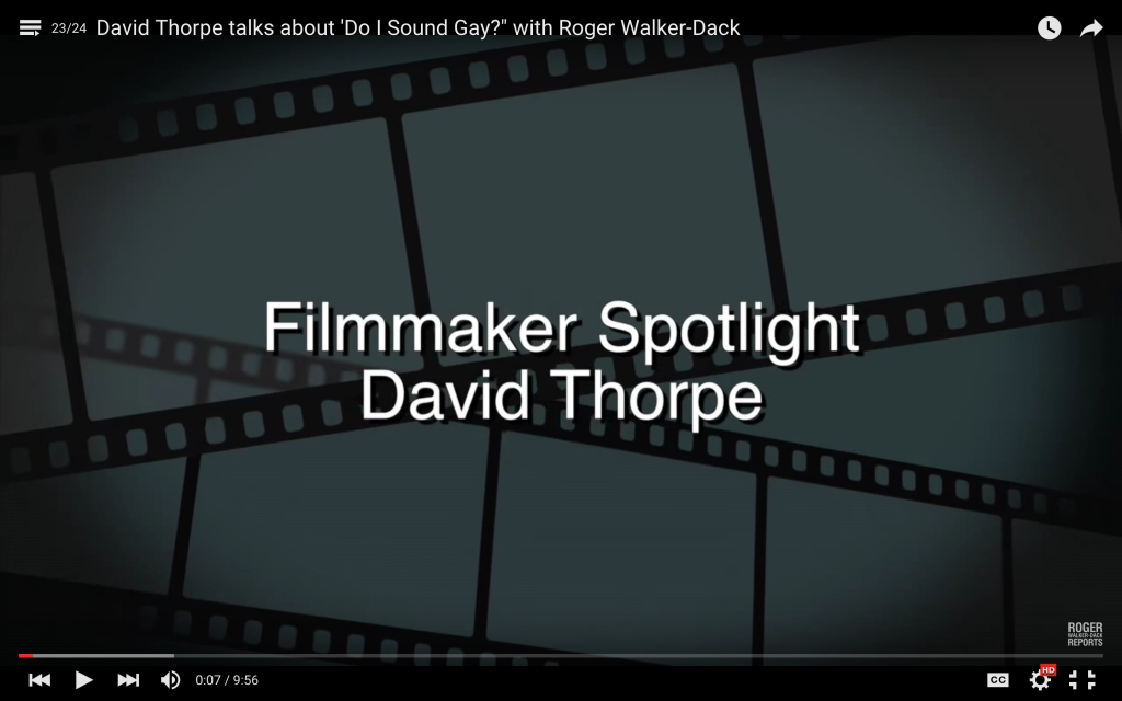 RWD talks to David Thorpe of ‘Do I Sound Gay?’