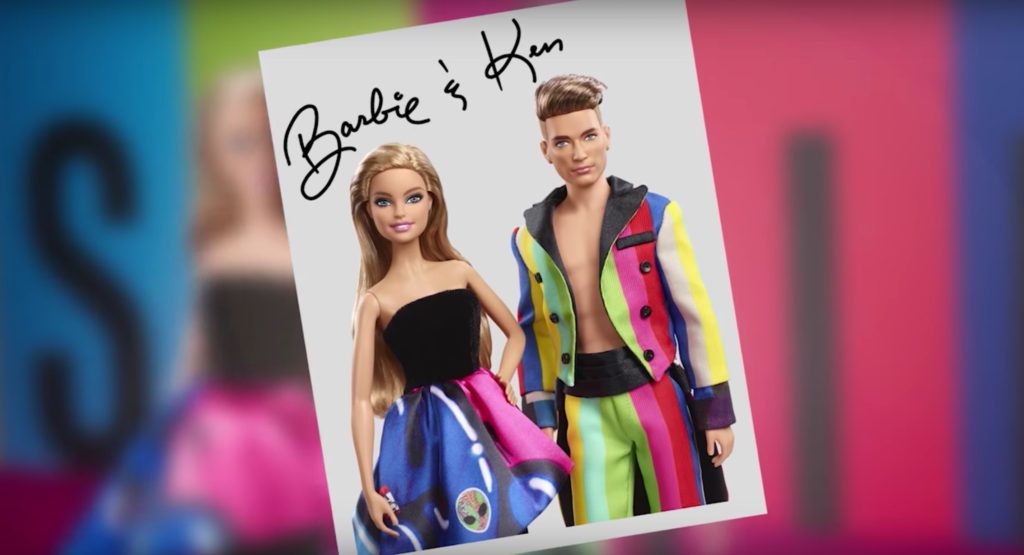 Barbie & Ken dress in Moschino