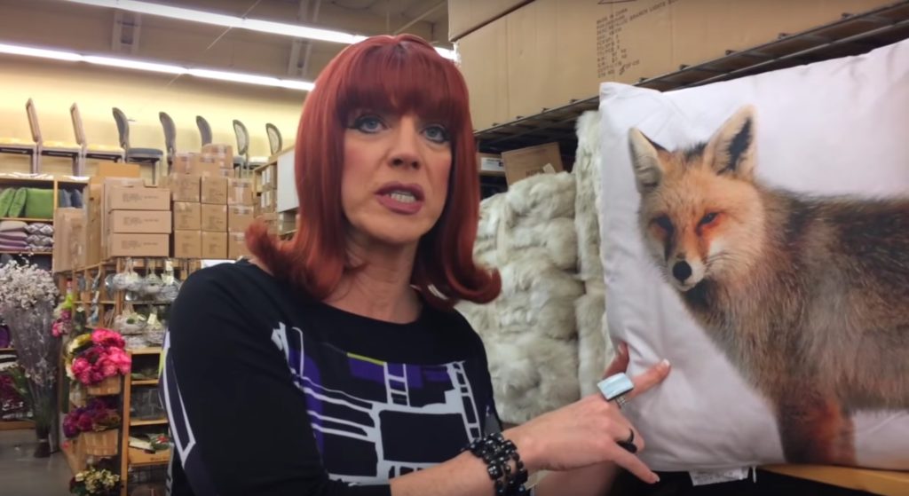 Miss Coco Peru shops for Tchotchkes