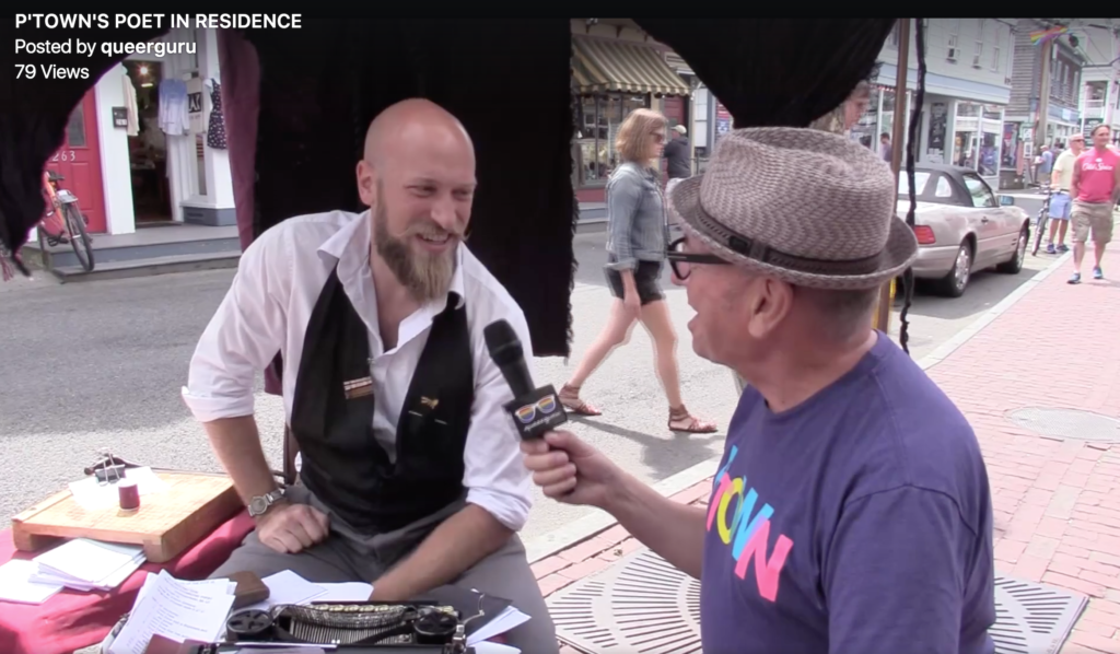 P.Town’s Poet In Residence writes Poems By Request