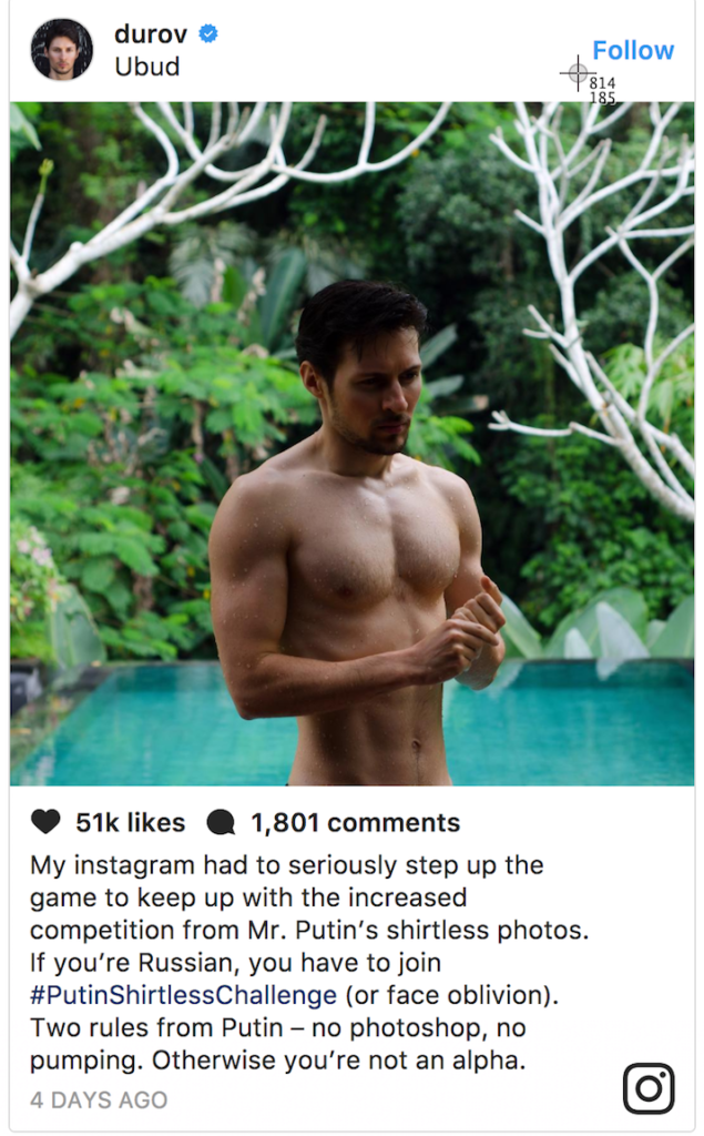 #PutinShirtlessChallenge brings out Russian beefcake