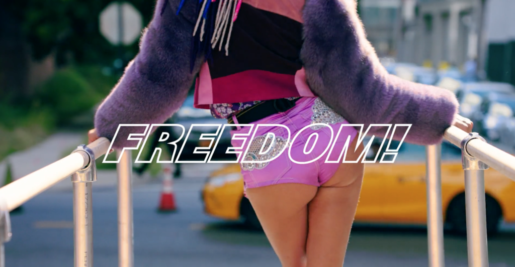 Supermodels lip sync George Michael’s Freedom