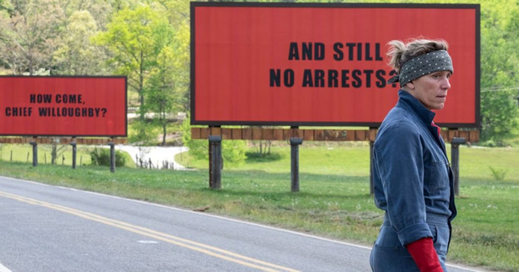 queerguru reviews THREE BILLBOARDS OUTSIDE EBBING, MISSOURI