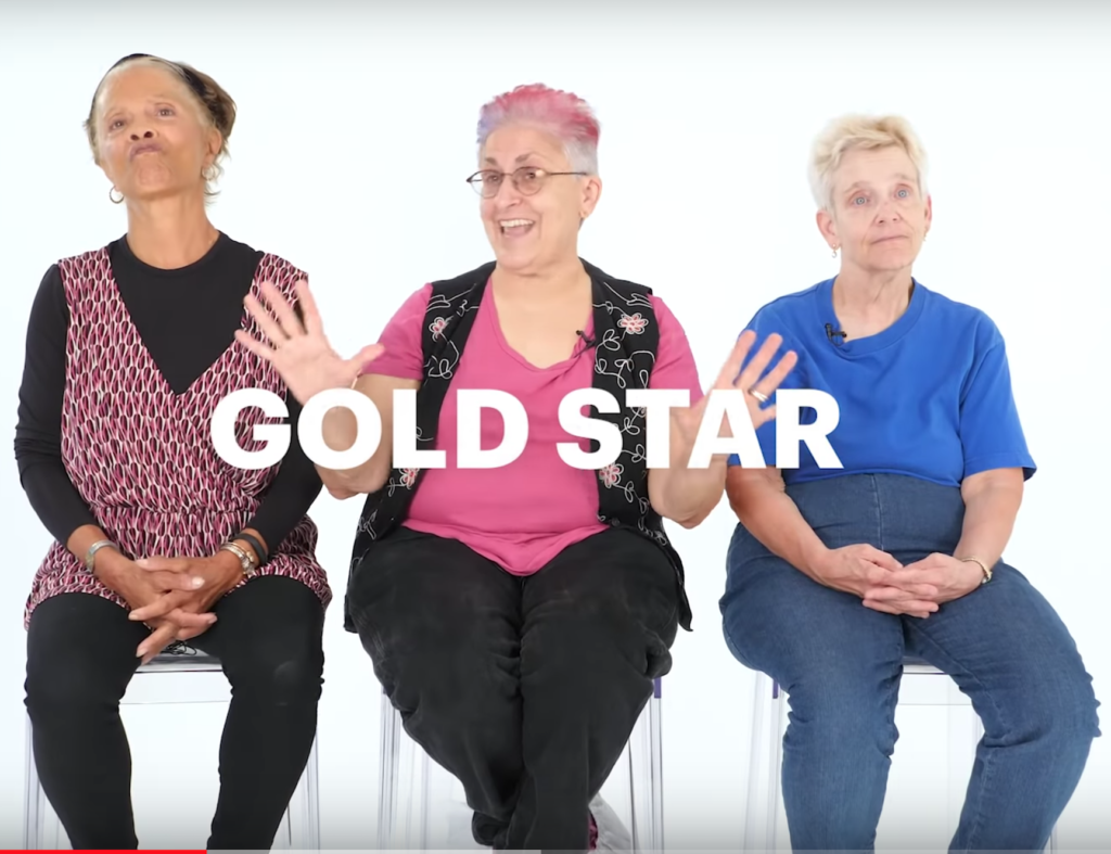 Three older lesbians get tested on how much modern girl slang they know