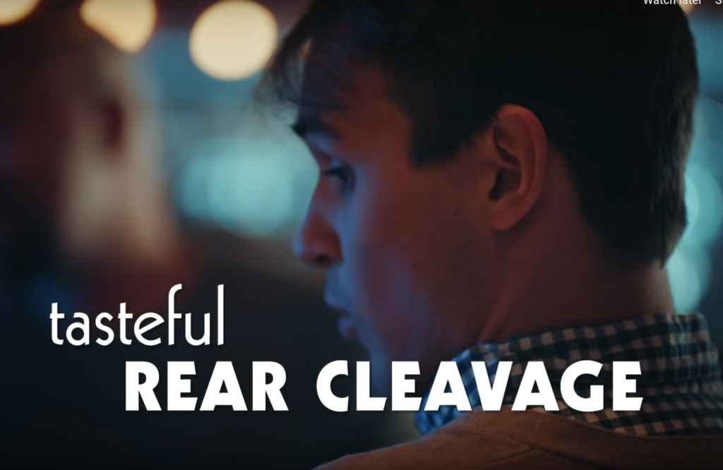 Looking for tasteful rear cleavage?