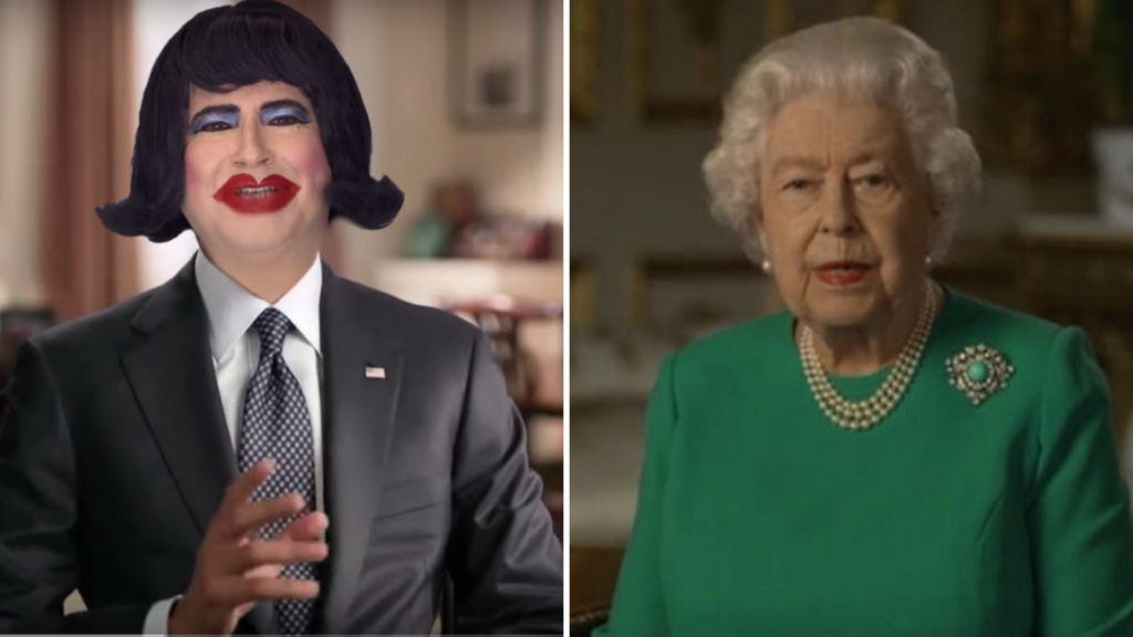 Messages of hope from two World Leaders : HM The Queen & Dina Martina