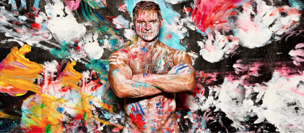 Painting With a Penis instead of a Paint Brush     (NSFW)