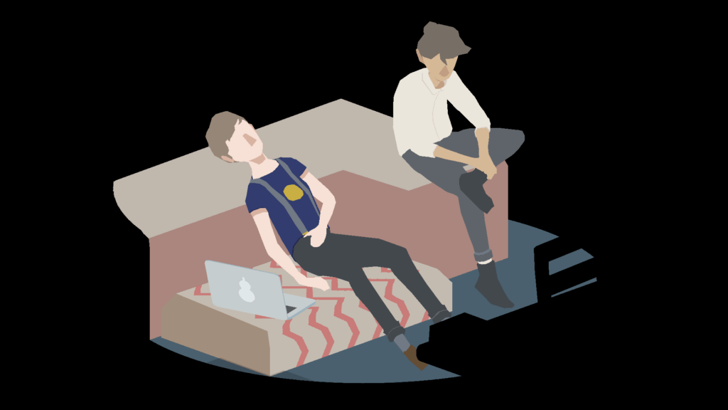 Non-binary queer best friends Bo and Ao come to terms with their futures in NO LONGER HOME a new video game