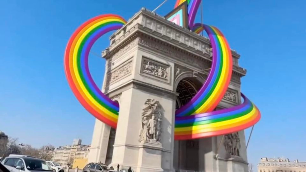 Paris’s Arc De Triomphe reimagined for PRIDE