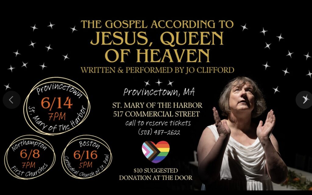 Jo Clifford talks about her play THE GOSPEL ACCORDING TO JESUS, QUEEN OF HEAVEN