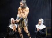 The scantily clad (and hot) Australian ‘HEAD FIRST ACROBATS’ will be wreaking havoc in London this summer