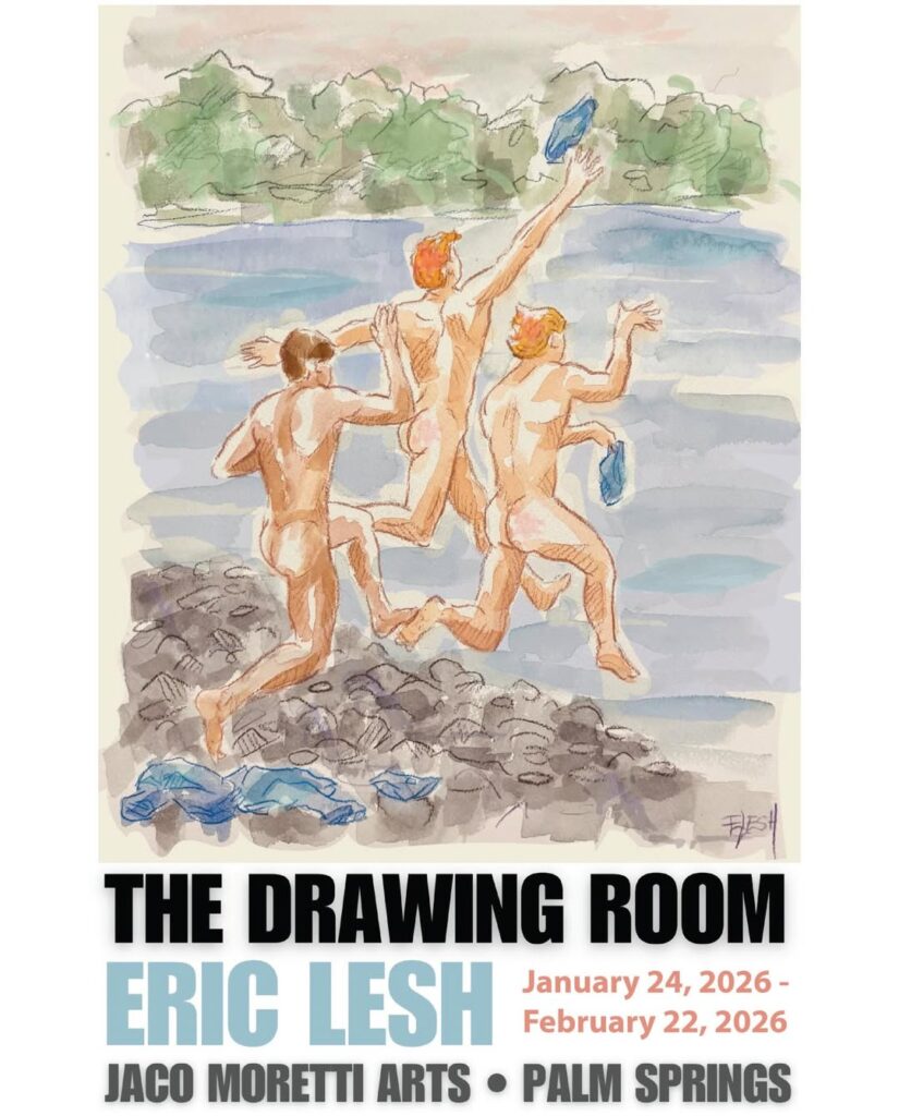 ERIC LESH  ‘The Drawing Room’  a new  (unmissable) solo show at Jaco Moretti Arts in Palm Springs