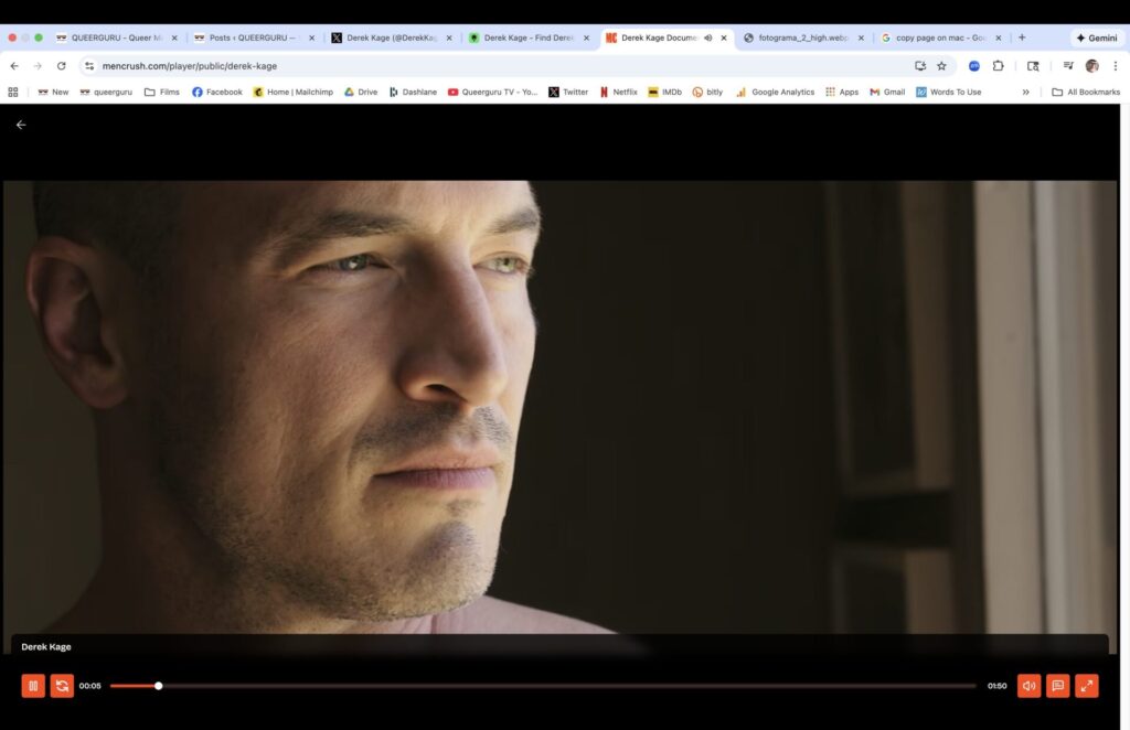 DEREK KAGE : The Man Behnd The Actor  : a new doc from Mencrush