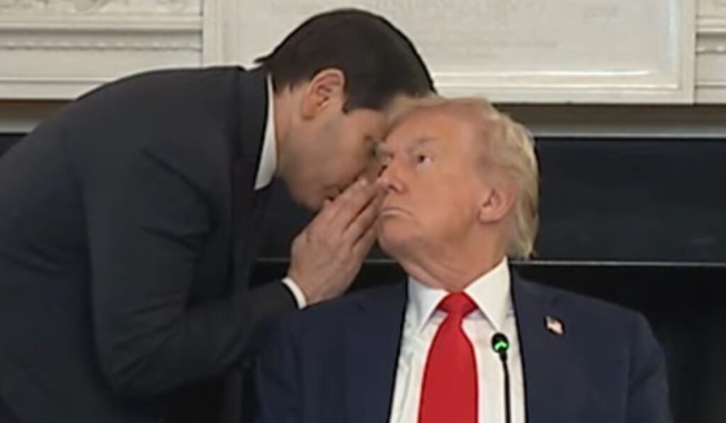 Whilst Venezuela ‘burned’ US Secretary of State RUBIO was busy changing his office’s typeface !