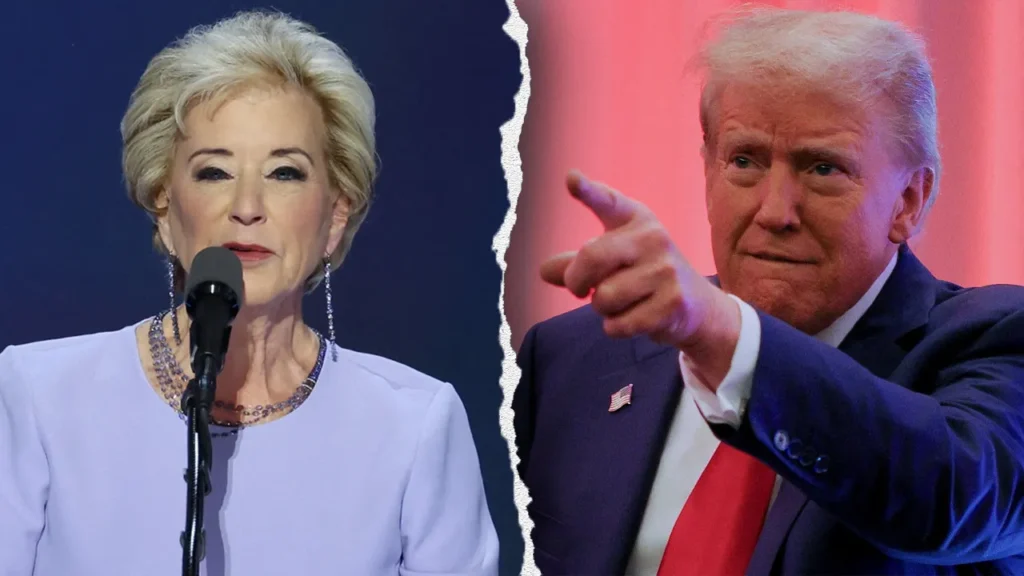 Billionaire Linda McMahon the UNQUALIFIED US Education Secretary foolishly sets her sights on the LGBTQA+ Community