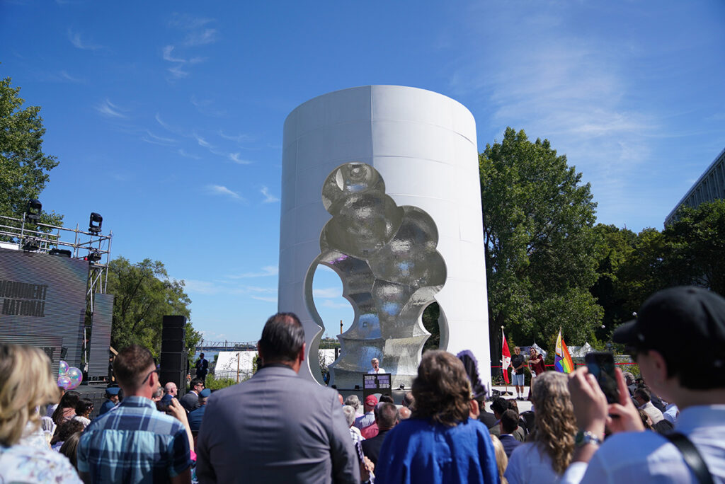 THUNDERHEAD is a monument that pays tribute to LGBTQ Canadians who suffered government-sanctioned persecution