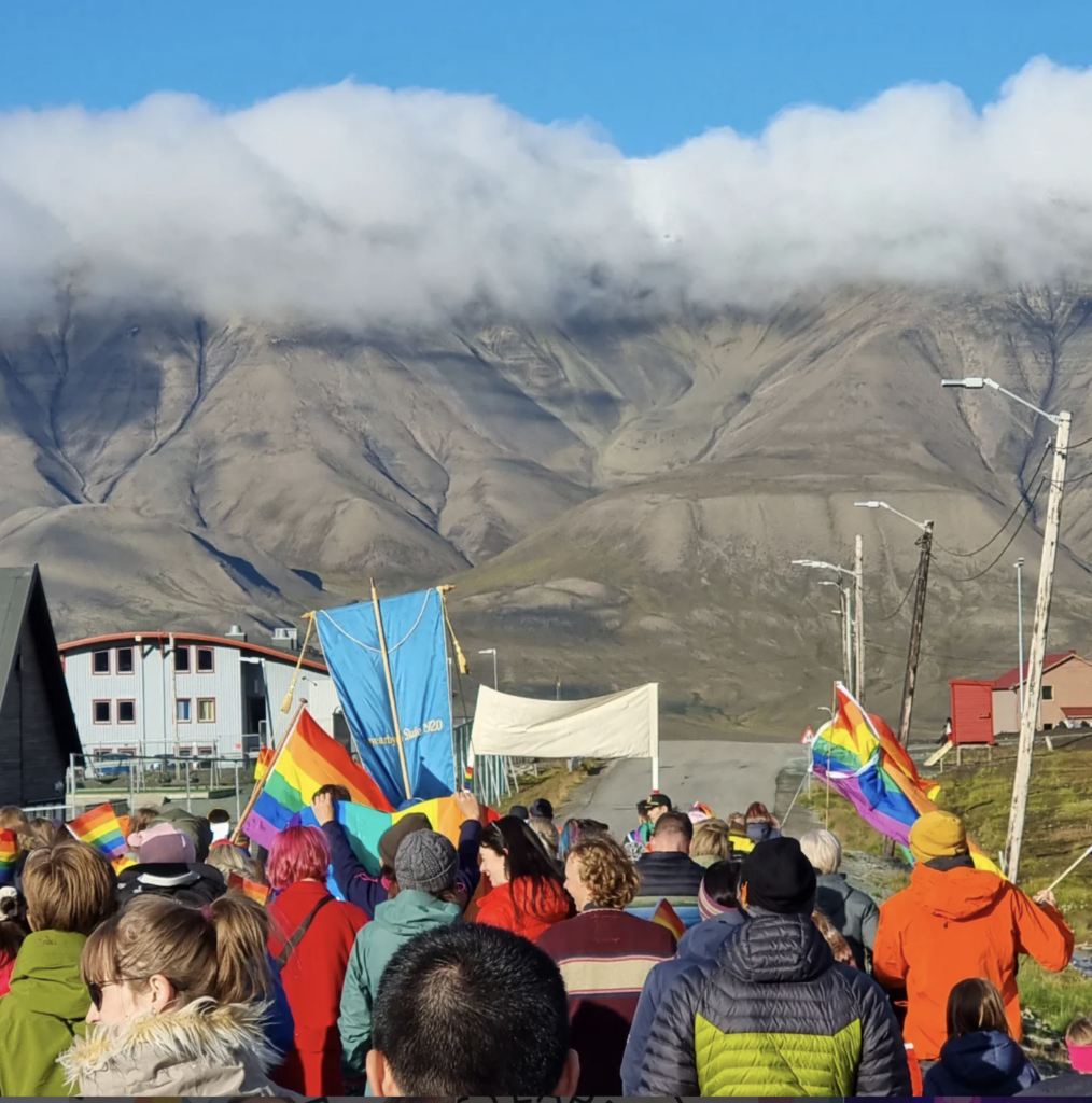 Its big woolly sweaters to celebrate Pride in Longyearbyen in the Norwegian High Arctic.