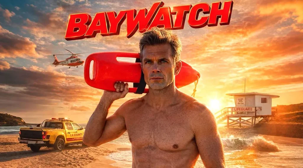 BAYWATCH is COMING BACK ….. sadly they included a few bikini clad girls to distract us from THE MEN